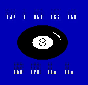 Video Eight Ball (Rev.1) screen shot title